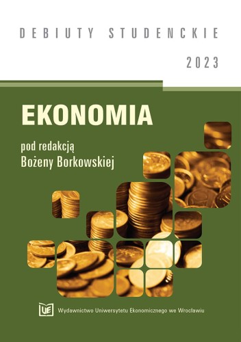 Biało- zielona okładka serii, pośrodku kafelki przedstawiające stosy złotych monet.