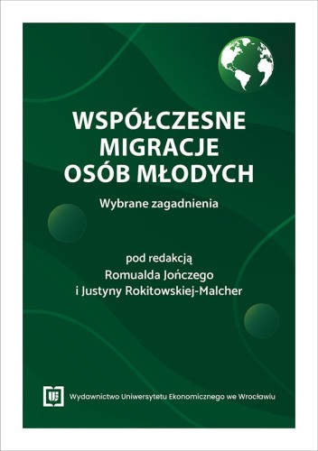Zielono-biała okładka, w górnym prawym rogu kula ziemska, poniżej tytuł, na dole logo wydawnictwa.