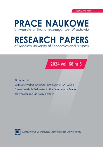 Biało-szara okładka czasopisma. U góry tytuł pracy, poniżej na szarym tle opis zawartości publikacji, w czerwonym prostokącie kolejny jej numer.