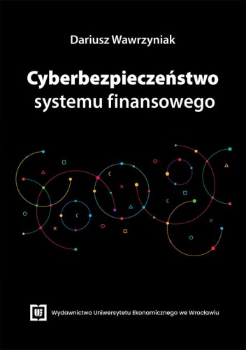 Czarna okładka, u góry biały tytuł, poniżej kolorowe okręgi.