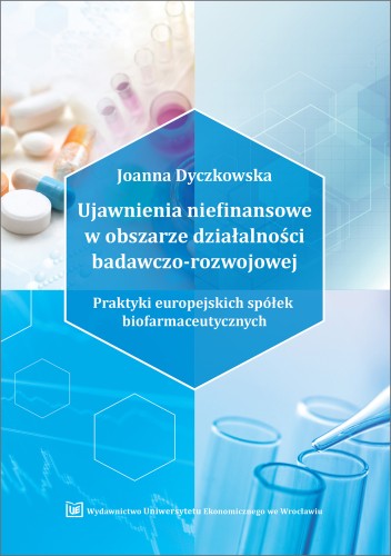 Joanna Dyczkowska Ujawnienia niefinansowe w obszarze działalności B&R okładka
