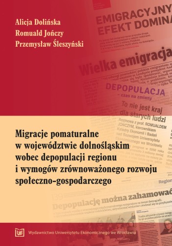 Dolińska, Jończy, Śleszyński, Migracje pomaturalne, okładka