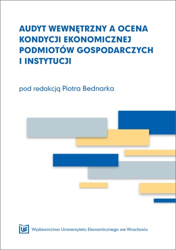 Piotr Bednarek, Audyt wewnętrzny, okładka