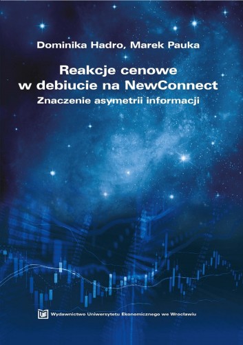 Dominika Hadro, Marek Pauka, Reakcje cenowe w debiucie na NewConnect, okładka