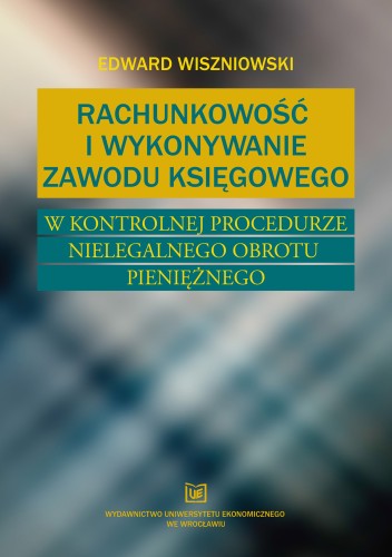 Edward Wiszniowski, Rachunkowość i wykonywanie zawodu księgowego, okładka