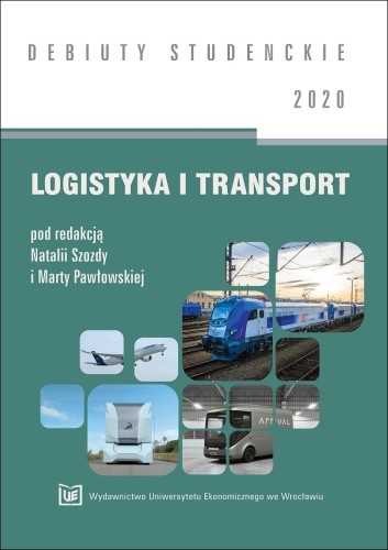 Turkusowo-biała okładka serii, pośrodku kafelki przedstawiające transport lotniczy, kolejowy i drogowy.
