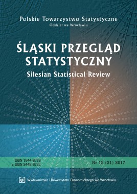 Śląski Przegląd Statystyczny, 2017, nr 15(21)