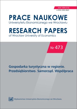 PN 473 Gospodarka turystyczna w regionie. Przedsiębiorstwo. Samorząd. Współpraca