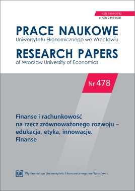PN 478 Finanse i rachunkowość na rzecz zrównoważonego rozwoju – edukacja etyka innowacje Finanse