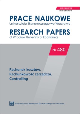 PN 480 Rachunek kosztów. Rachunkowość zarządcza. Controlling