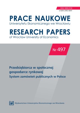 PN 497 Przedsiębiorca w społecznej gospodarce rynkowej. System zamówień publicznych w Polsce