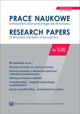 PN 530 Społeczne gospodarowanie - sharing economy