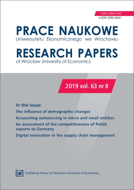 Prace Naukowe Uniwersytetu Ekonomicznego we Wrocławiu, 2019, vol. 63, nr 8