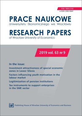Prace Naukowe Uniwersytetu Ekonomicznego we Wrocławiu, 2019, vol. 63, nr 9