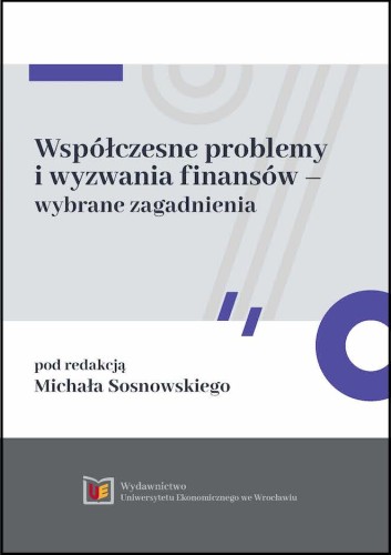 Michał Sosnowski, Współczesne problemy i wyzwania finansów, okładka