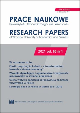 Prace Naukowe Uniwersytetu Ekonomicznego we Wrocławiu, 2021, vol. 65, nr 1